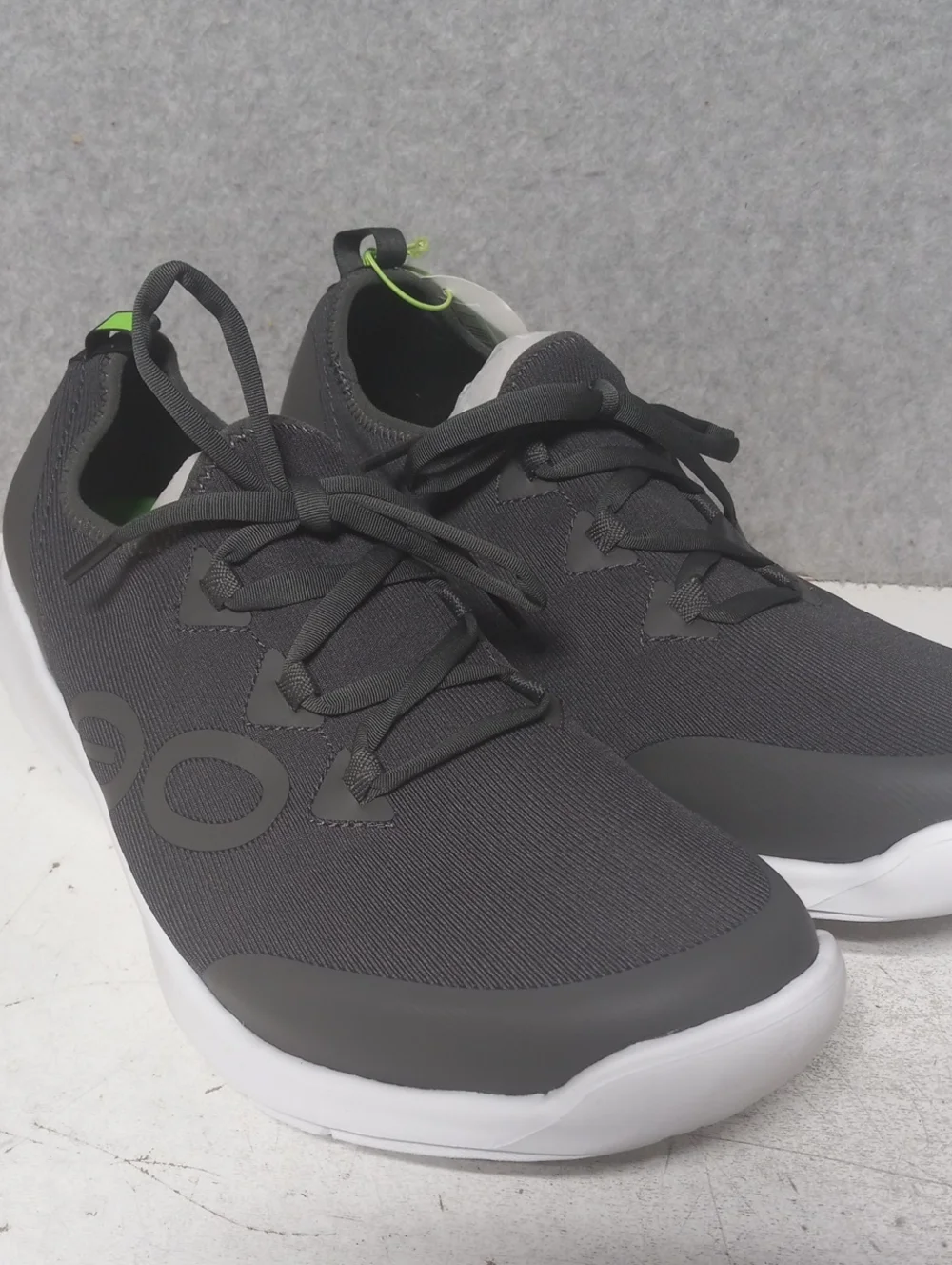 Oofos Oomg Sport LS Volcanic Ash Gray Shoes Lace Mens Sz 11